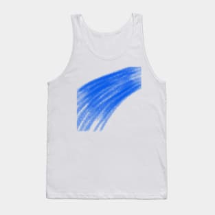 Blue watercolor abstract texture art Tank Top